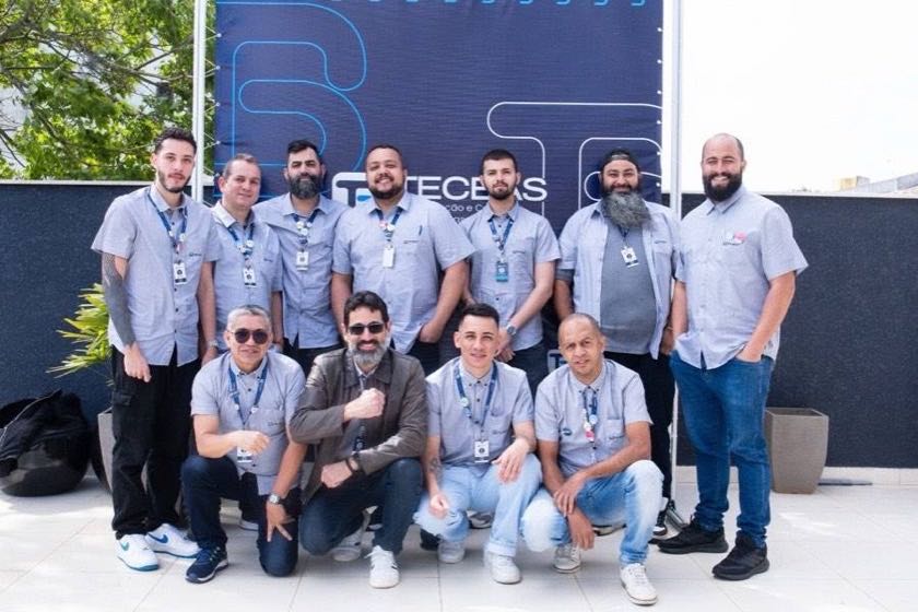 Time técnico da Tecbas reunido