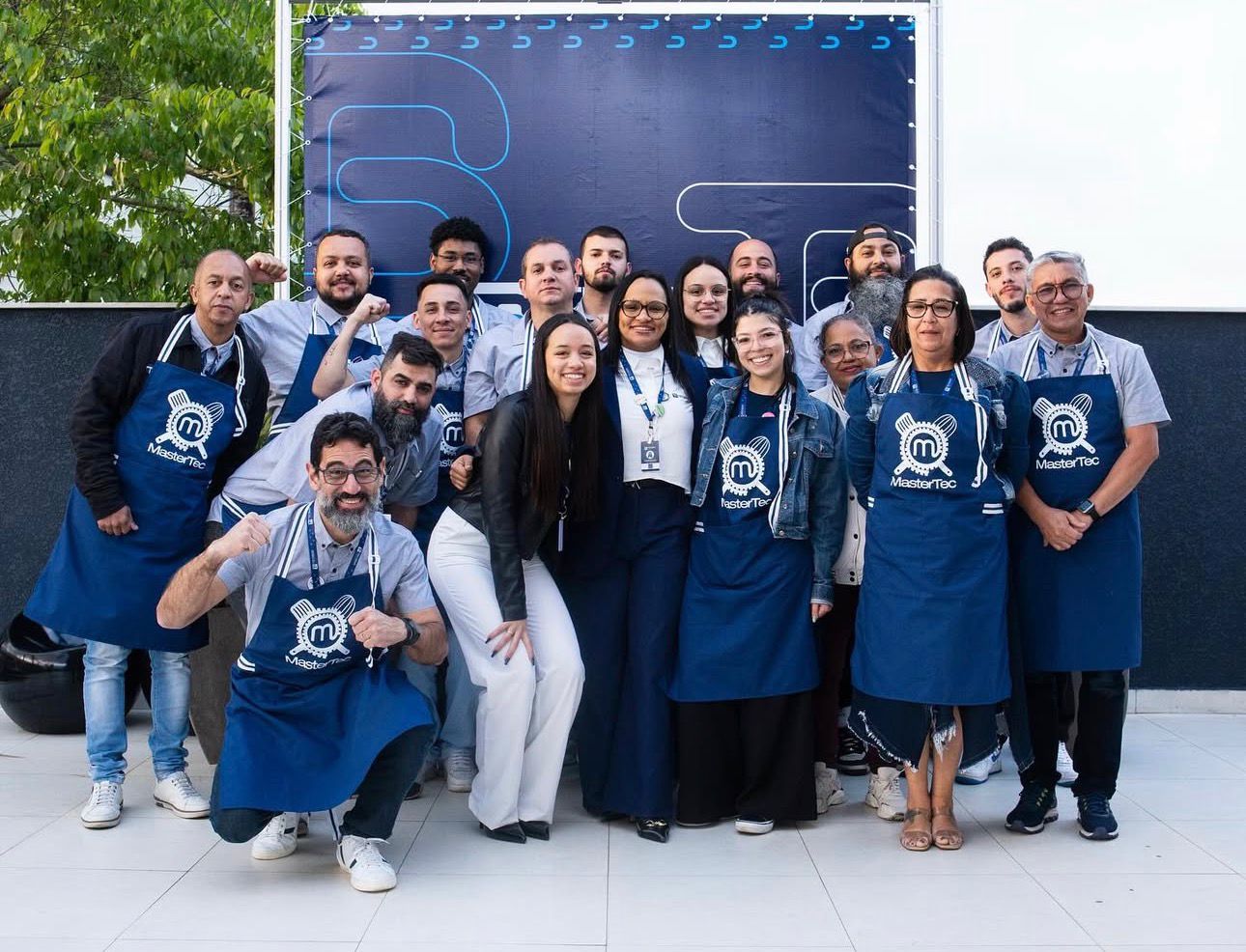 Equipe Tecbas reunida no programa MasterTec